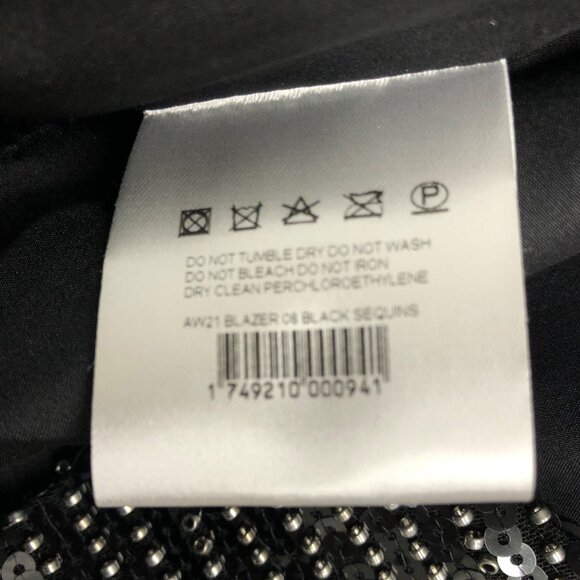 Magda Butrym Black Sequence Jacket NWT, US S, EU 34 - Picture 11 of 11